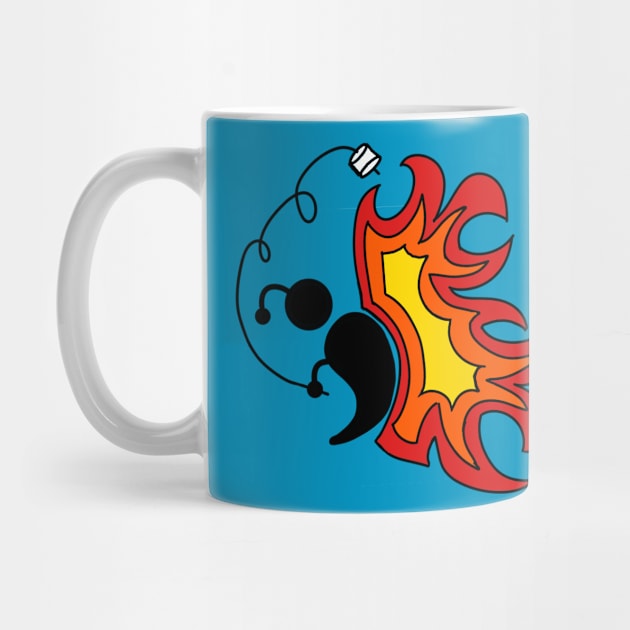 Campfire Semicolon Butterfly by birdiestreasuretrove